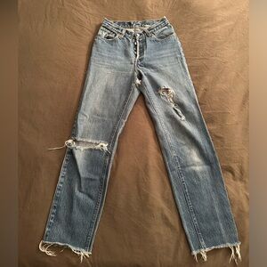 Levi's Distressed Blue Jeans